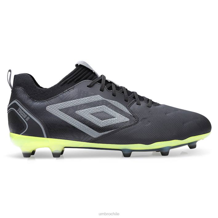 unisexo Umbro negro/bastante sombra/lima tocco 2 pro fg calzado FTXL575