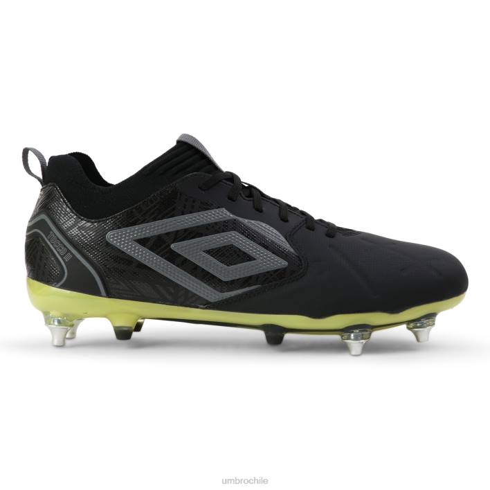 unisexo Umbro negro/bastante sombra/lima tocco 2 pro sg calzado FTXL577
