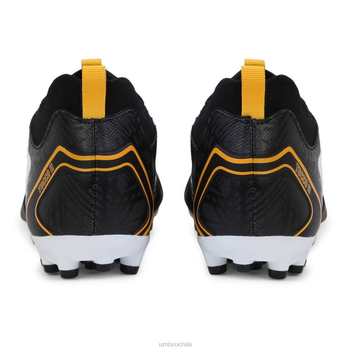 unisexo Umbro negro/blanco/azafrán tocco 2 pro ag calzado FTXL579