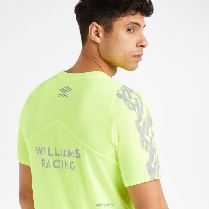 unisexo Umbro amarillo de seguridad camiseta de peligro williams racing '23 Deportes FTXL381