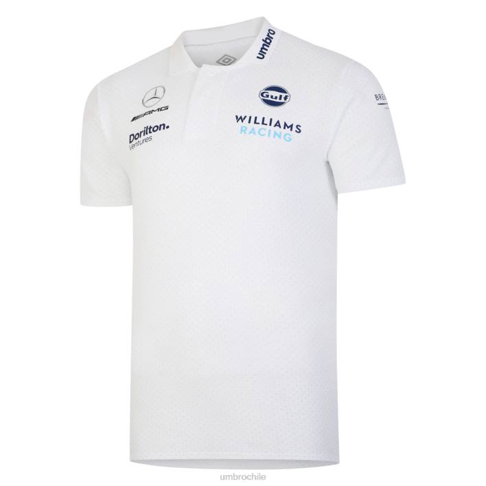 unisexo Umbro blanco brillante polo williams racing '23 cvc media Deportes FTXL371
